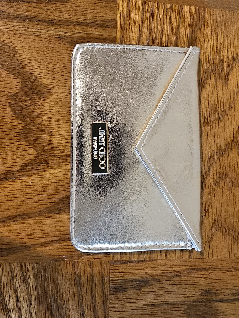 Jimmy Choo Gold Card Holder Wallet Nwot